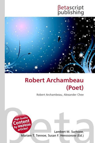 Robert Archambeau (Poet)