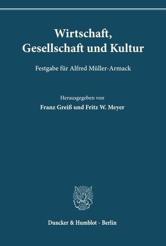 Wirtschaft, Gesellschaft und Kultur.