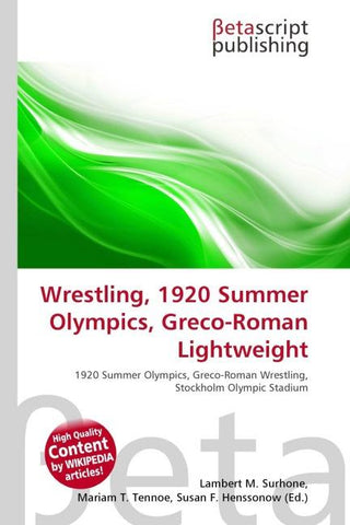 Wrestling, 1920 Summer Olympics, Greco-Roman Lightweight