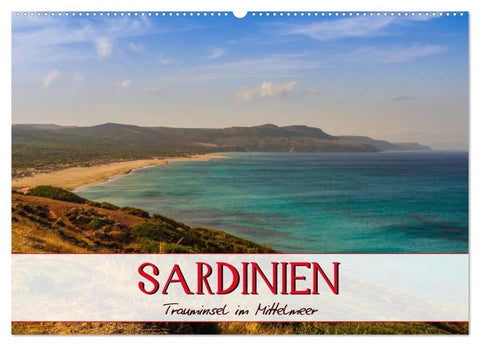 Sardinien Panoramakalender (Wandkalender 2026 DIN A2 quer), CALVENDO Monatskalender