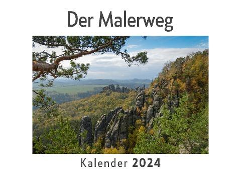 Der Malerweg (Wandkalender 2024, Kalender DIN A4 quer, Monatskalender im Querformat mit Kalendarium, Das perfekte Geschenk)