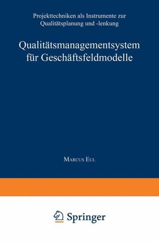 Qualitätsmanagementsystem für Geschäftsfeldmodelle