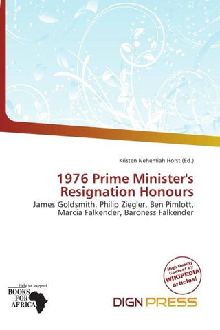 1976 Prime Minister's Resignation Honours