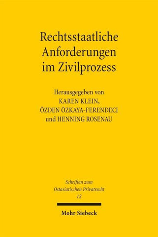 Rechtsstaatliche Anforderungen im Zivilprozess