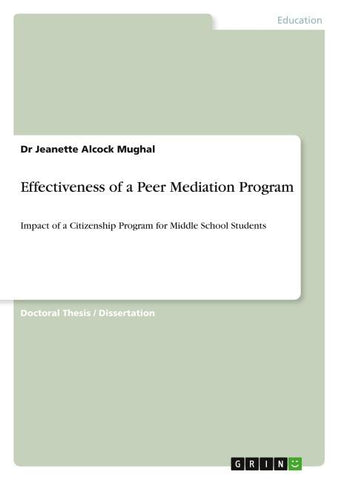 Effectiveness of a Peer Mediation Program