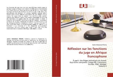 Réflexion sur les fonctions du juge en Afrique francophone
