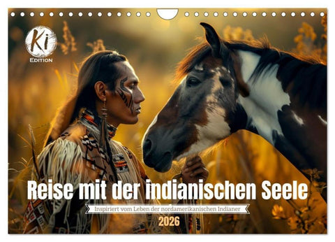 Reise mit der indianischen Seele (Wandkalender 2026 DIN A4 quer), CALVENDO Monatskalender