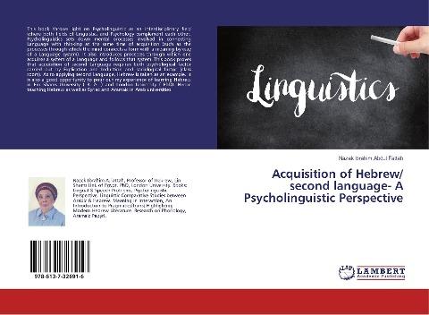 Acquisition of Hebrew/ second language- A Psycholinguistic Perspective
