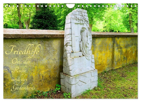 Friedhöfe - Orte der Ruhe und des Gedenkens (Wandkalender 2026 DIN A4 quer), CALVENDO Monatskalender