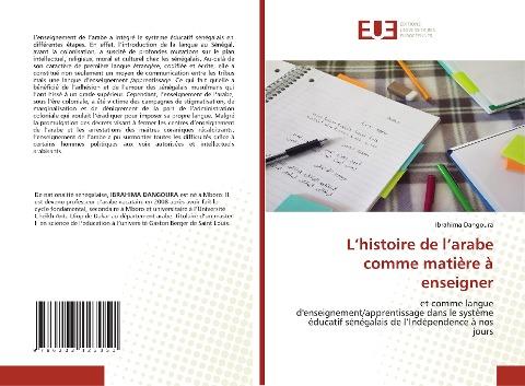 L'histoire de l'arabe comme matière à enseigner
