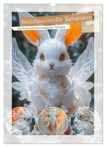 Geheimnisvolle Kreaturen (Wandkalender 2026 DIN A3 hoch), CALVENDO Monatskalender