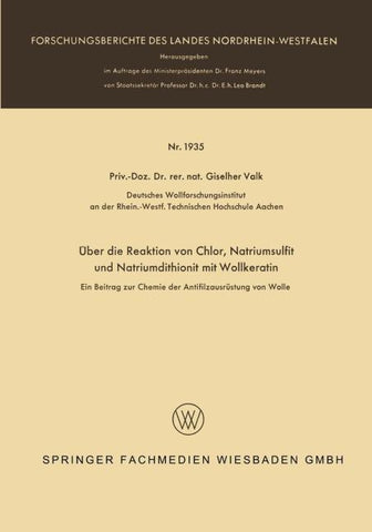 Über die Reaktion von Chlor, Natriumsulfit und Natriumdithionit mit Wollkeratin