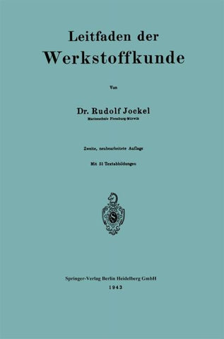 Leitfaden der Werkstoffkunde