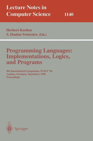 Programming Languages: Implementations, Logics, and Programs