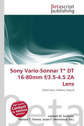 Sony Vario-Sonnar T* DT 16-80mm f/3.5-4.5 ZA Lens