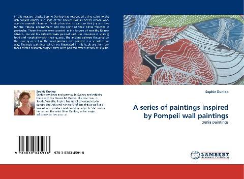 A series of paintings  inspired by Pompeii wall paintings
