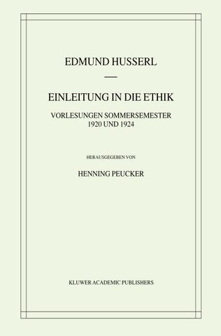 Einleitung in die Ethik