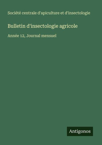 Bulletin d'insectologie agricole