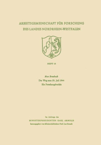 Der Weg zum 20. Juli 1944