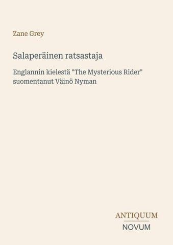 Salaperäinen ratsastaja