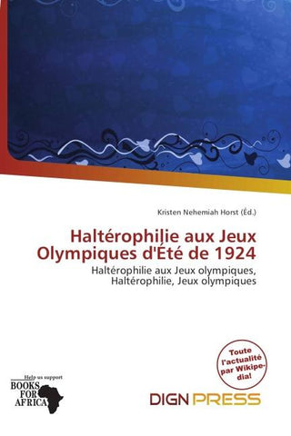 Haltérophilie aux Jeux Olympiques d'Été de 1924