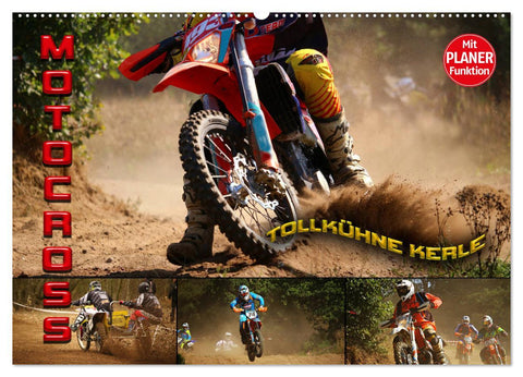 Motocross - tollkühne Kerle (Wandkalender 2026 DIN A2 quer), CALVENDO Monatskalender