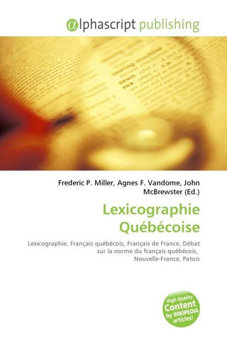 Lexicographie Québécoise