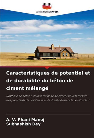 Caractéristiques de potentiel et de durabilité du béton de ciment mélangé