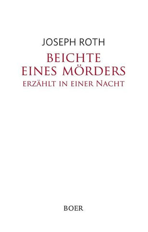 Beichte eines Mörders, erzählt in einer Nacht