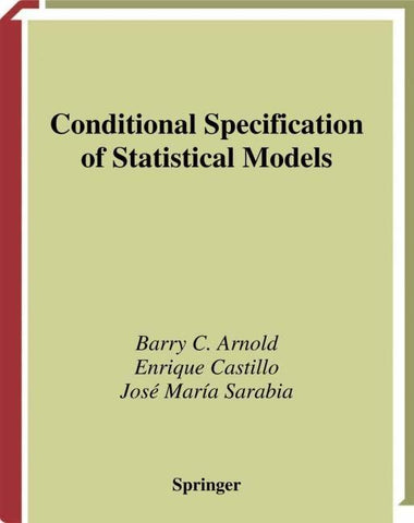 Conditional Specification of Statistical Models