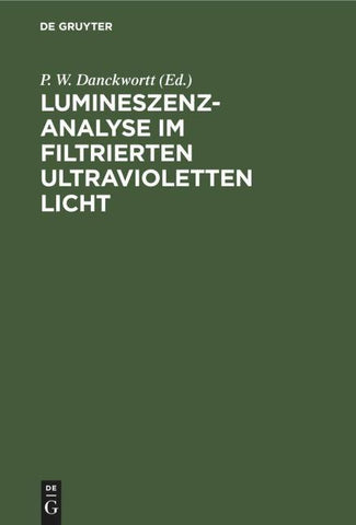 Lumineszenz-Analyse im filtrierten ultravioletten Licht