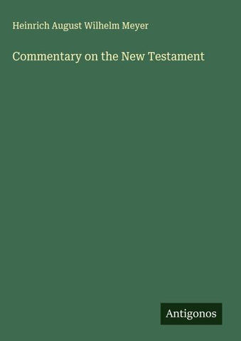 Commentary on the New Testament