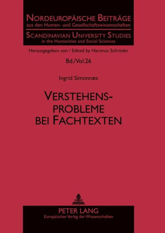 Verstehensprobleme bei Fachtexten