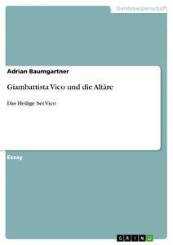 Giambattista Vico und die Altäre