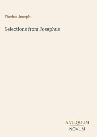 Selections from Josephus