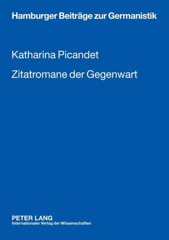 Zitatromane der Gegenwart