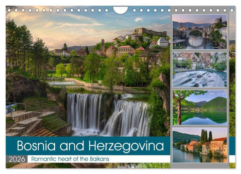 Bosnia and Herzegovina Romantic heart of the Balkans (Wall Calendar 2026 DIN A4 landscape), CALVENDO 12 Month Wall Calendar