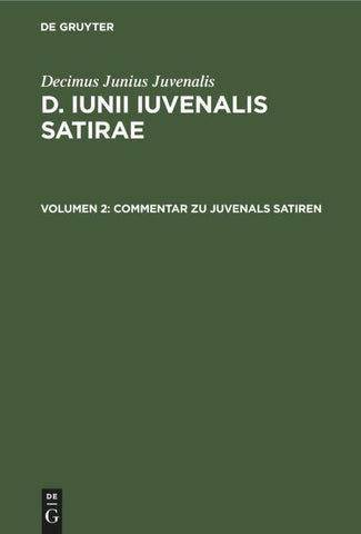 Commentar zu Juvenals Satiren