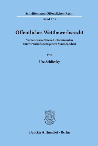 Öffentliches Wettbewerbsrecht.