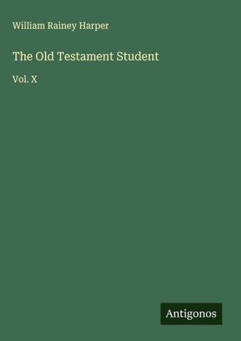 The Old Testament Student