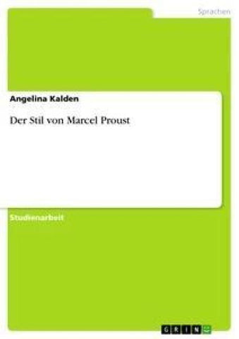 Der Stil von Marcel Proust