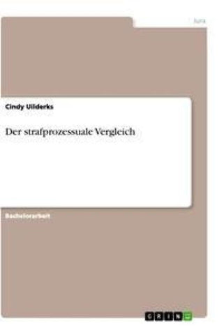 Der strafprozessuale Vergleich