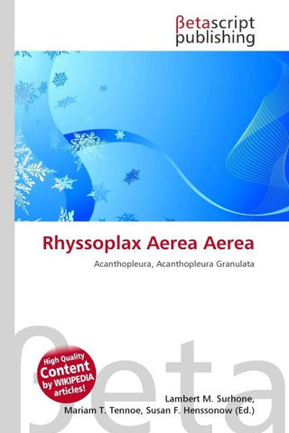 Rhyssoplax Aerea Aerea