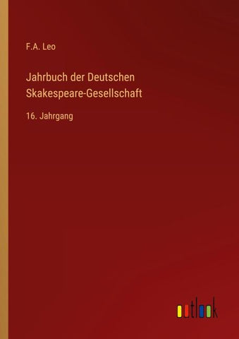 Jahrbuch der Deutschen Skakespeare-Gesellschaft
