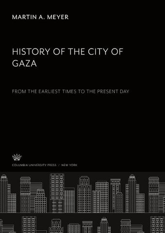 History of the City of Gaza