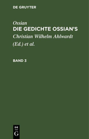 Die Gedichte Oisian's. Band 3