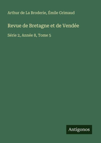 Revue de Bretagne et de Vendée