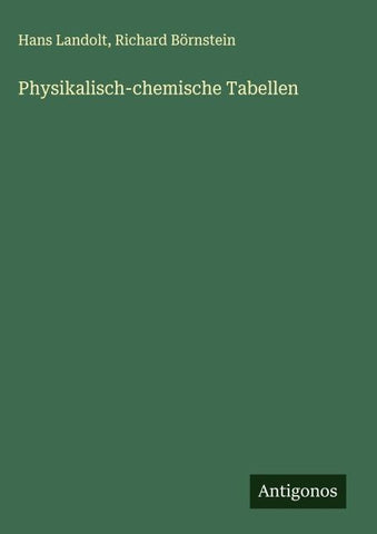 Physikalisch-chemische Tabellen
