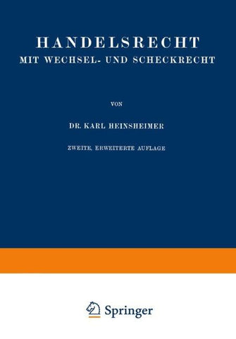 Handelsrecht mit Wechsel- und Scheckrecht