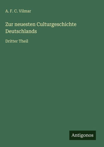 Zur neuesten Culturgeschichte Deutschlands